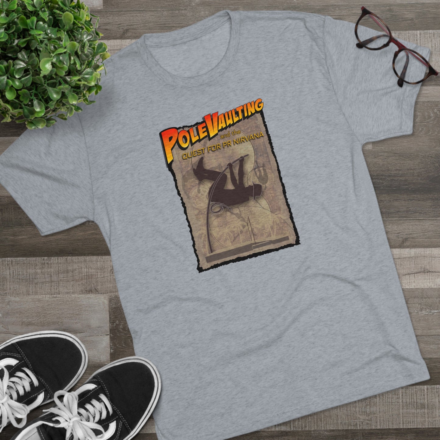 Pole Vaulting, Quest for PR Nirvana - Tri-Blend Tee