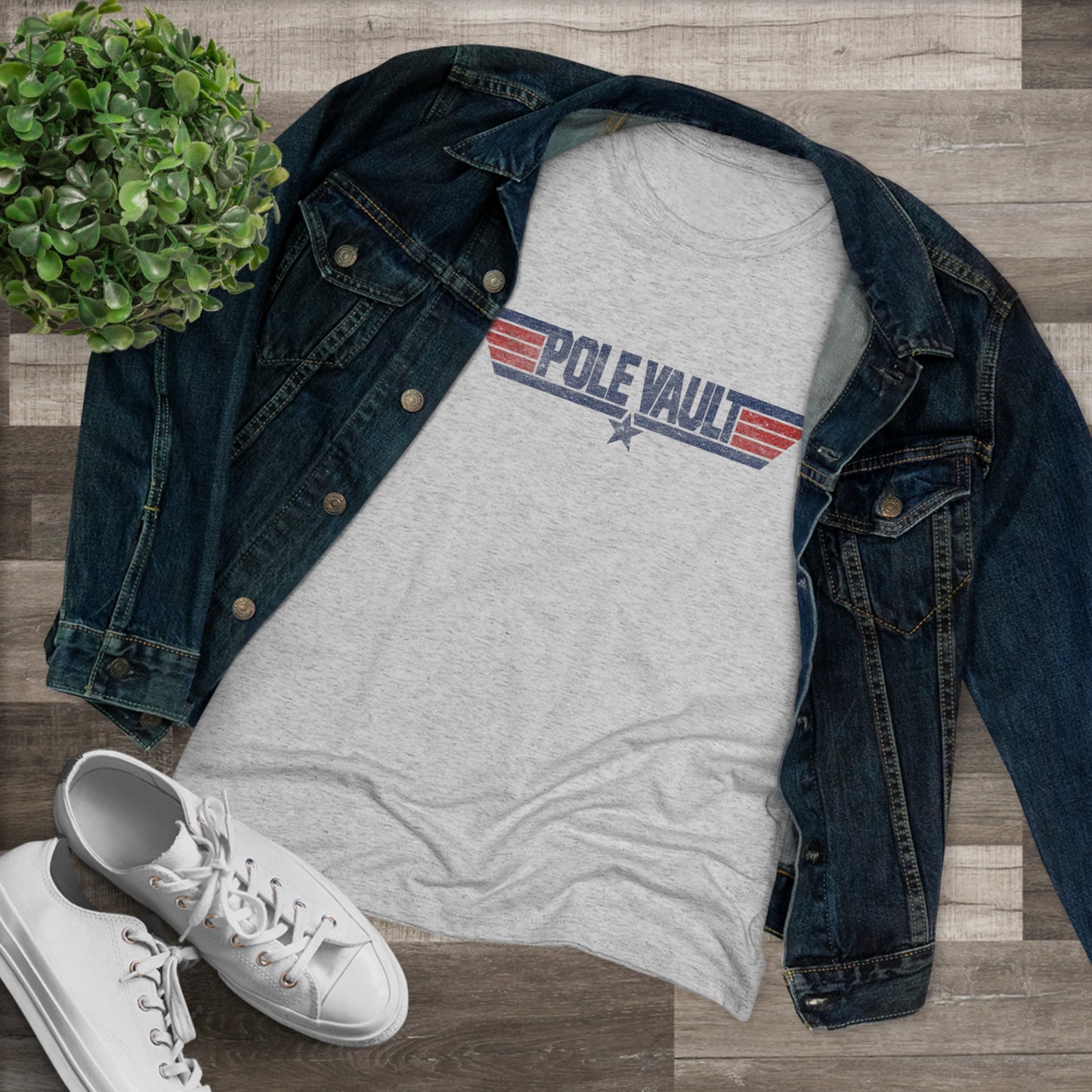 Top Pole Vault - Women's Tri-Blend Tee