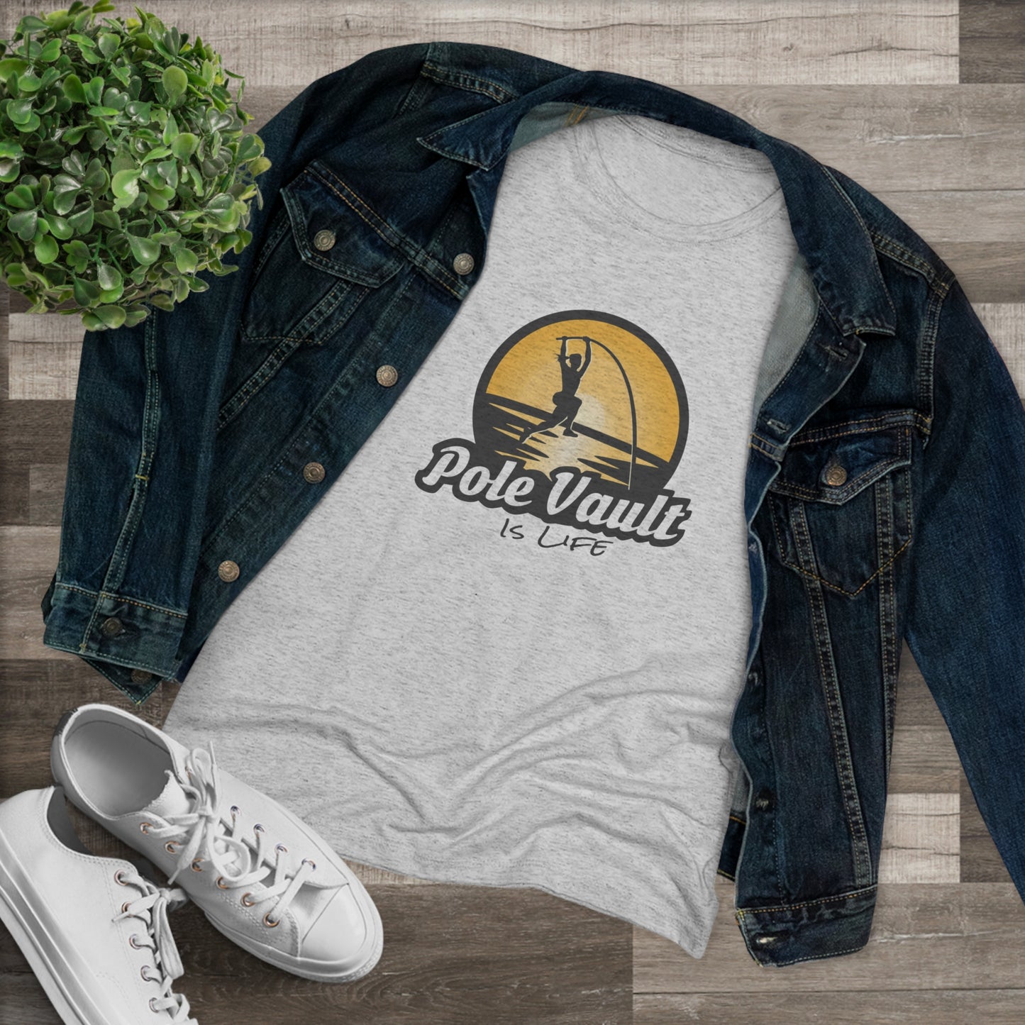 Pole Vault is Life Girl - Women's Tri-Blend Tee