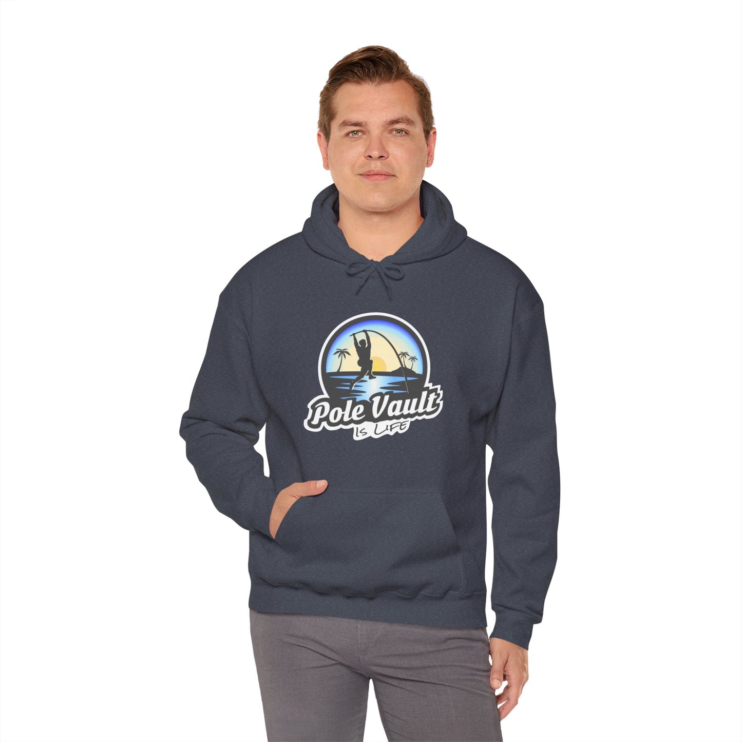 Beach Pole Vault is Life Guy - Hoodie