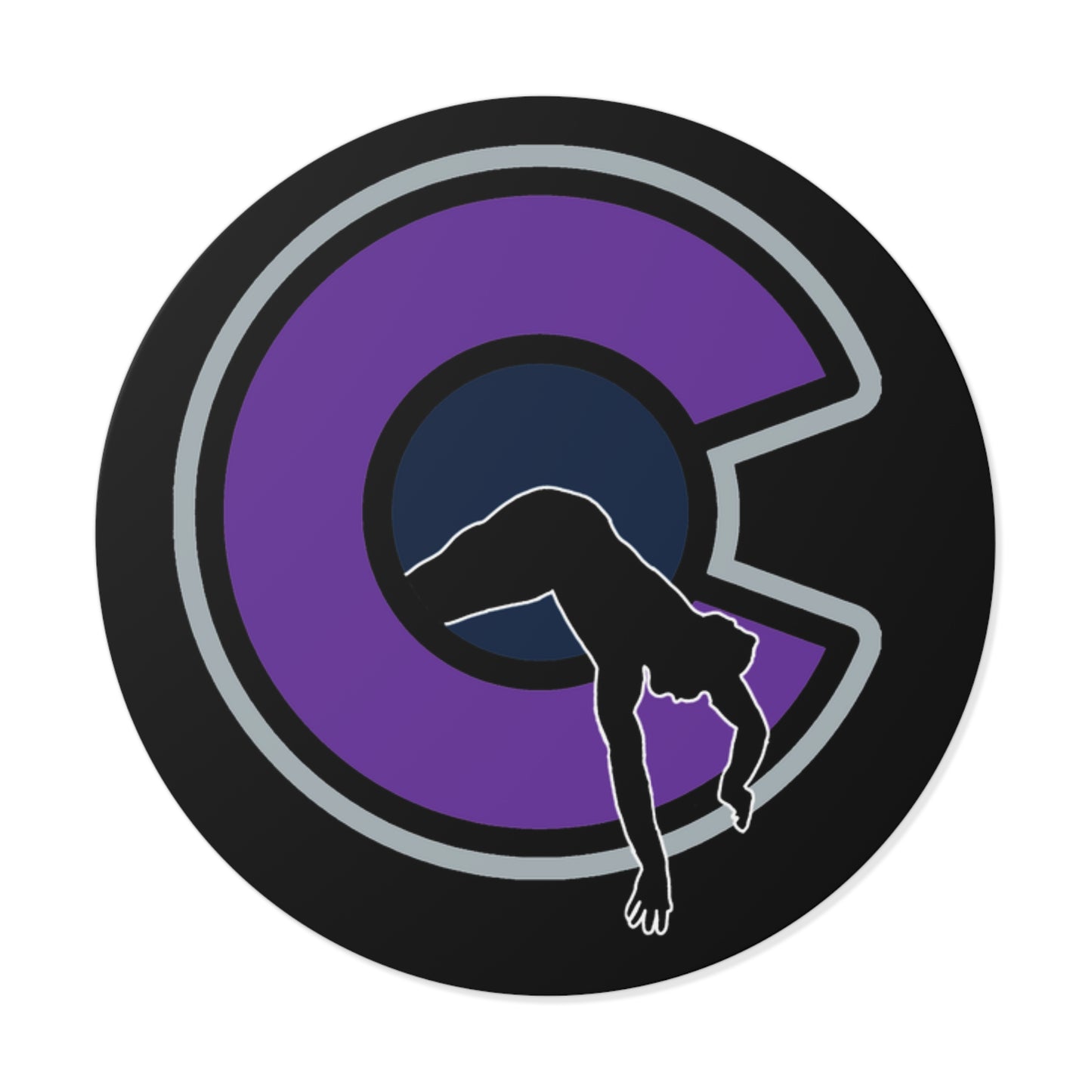 NOCO "C" Black Round Vinyl Sticker