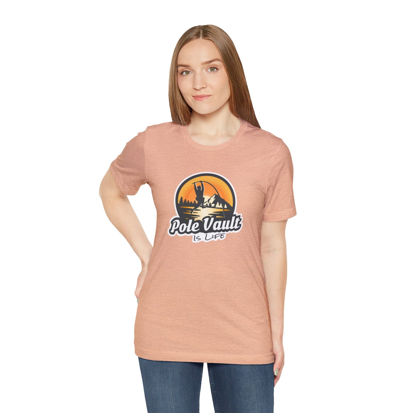 Mountain Pole Vault is Life Guy - Deluxe Tee