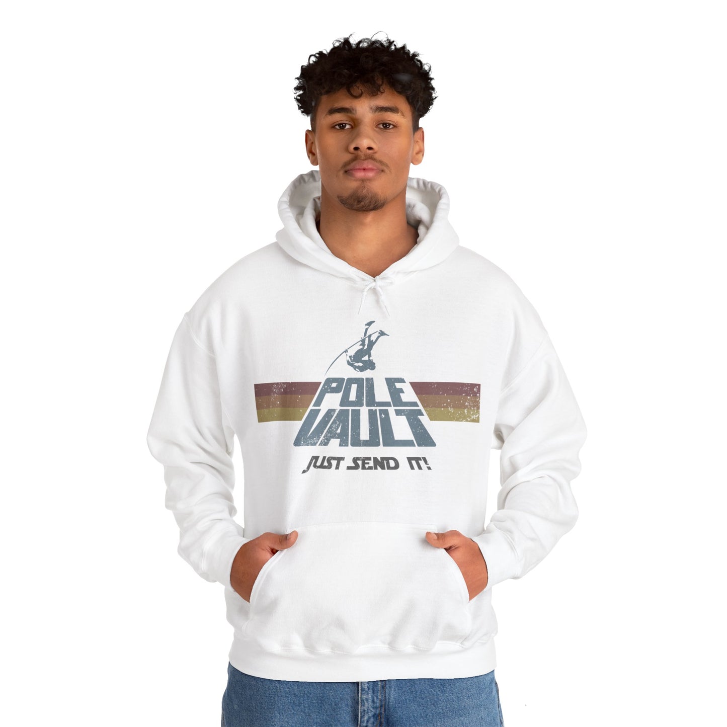 Pole Vault Just Send It Guy - Hoodie