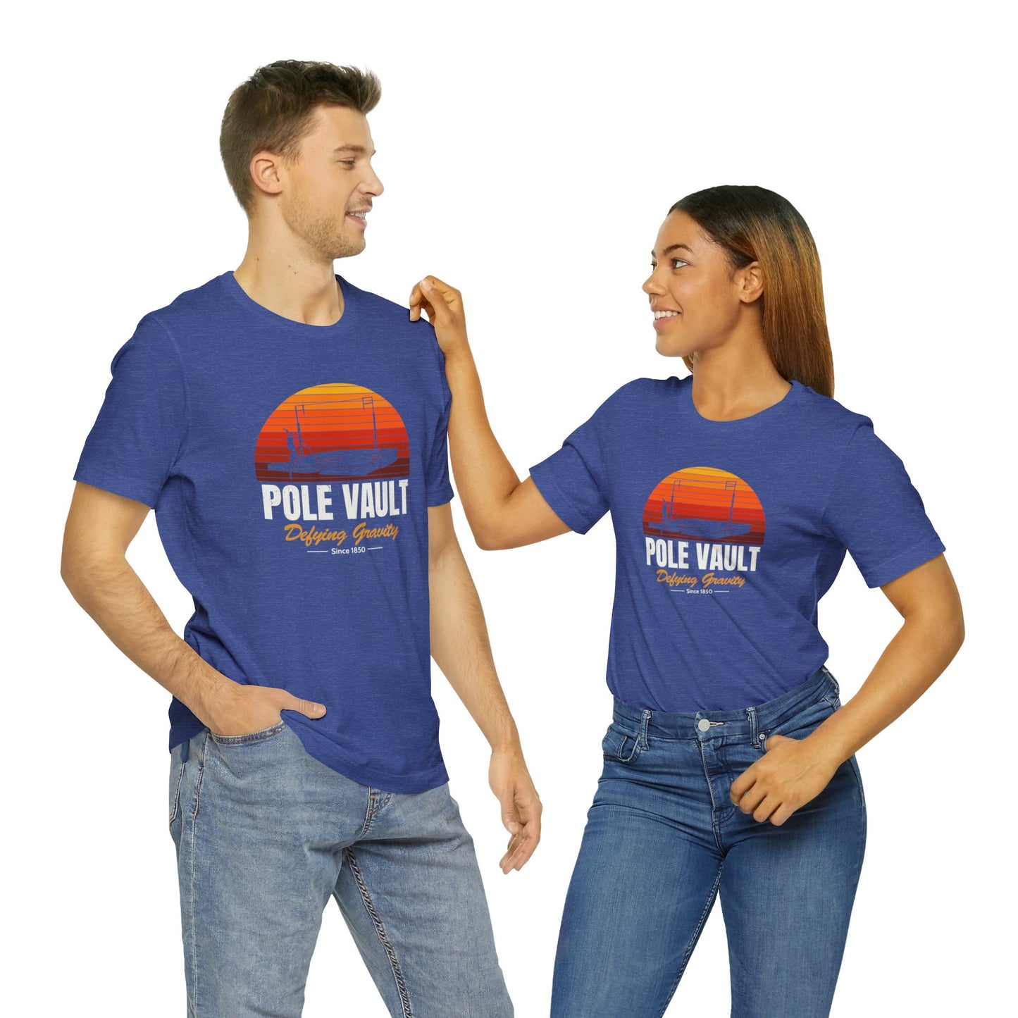 Pole Vault Defying Gravity - Deluxe Tee