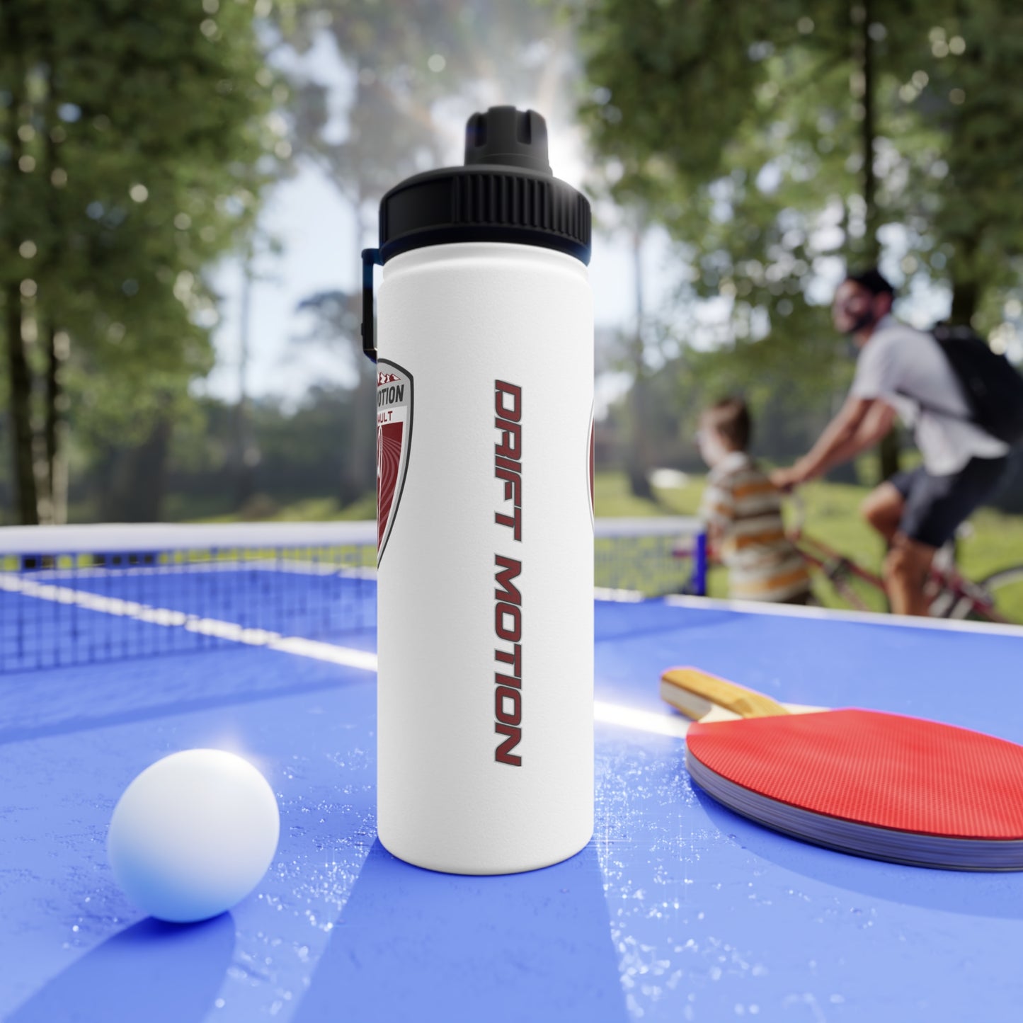 Drift Motion Stainless Steel Water Bottle, Sports Lid