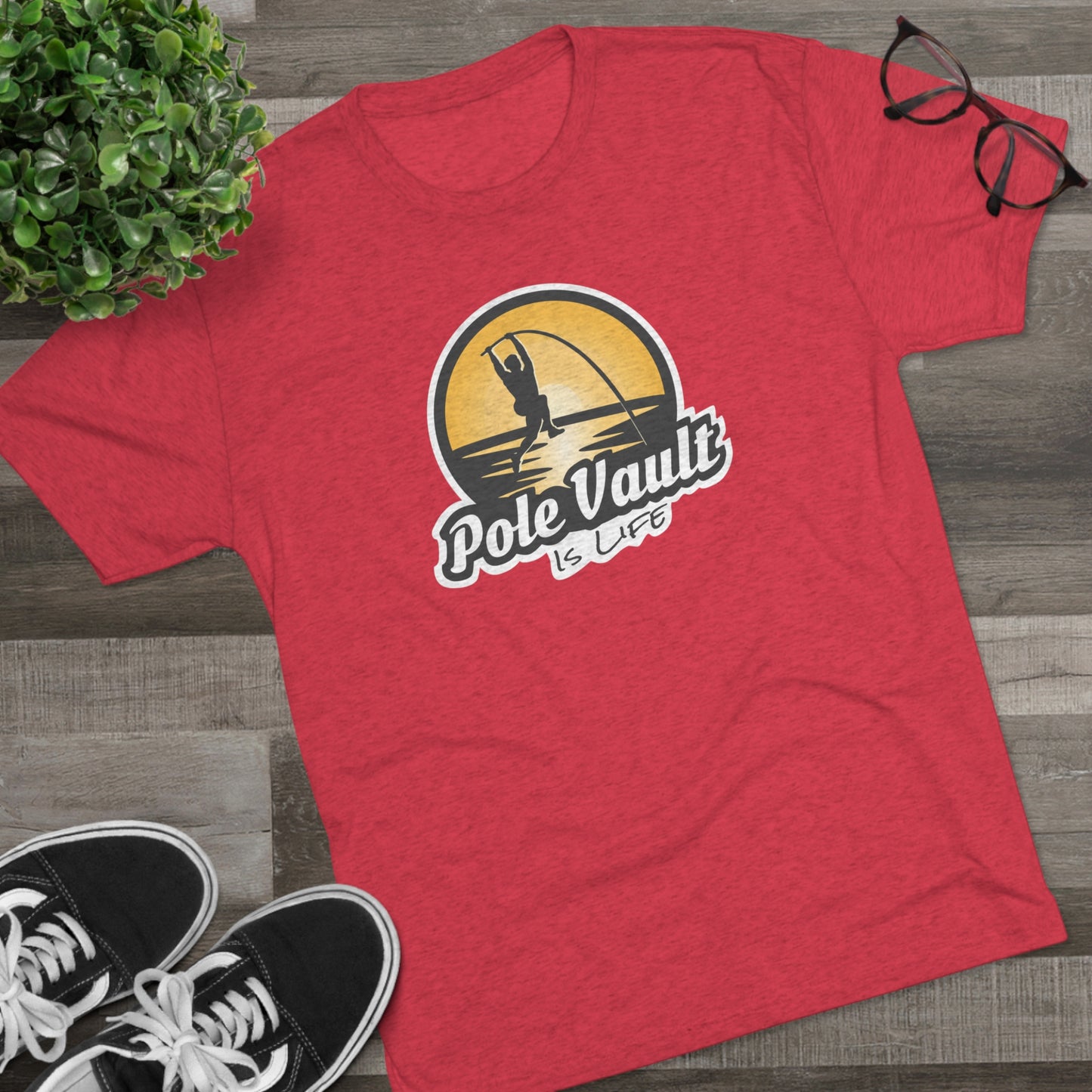 Pole Vault is Life Guy - Tri-Blend Tee