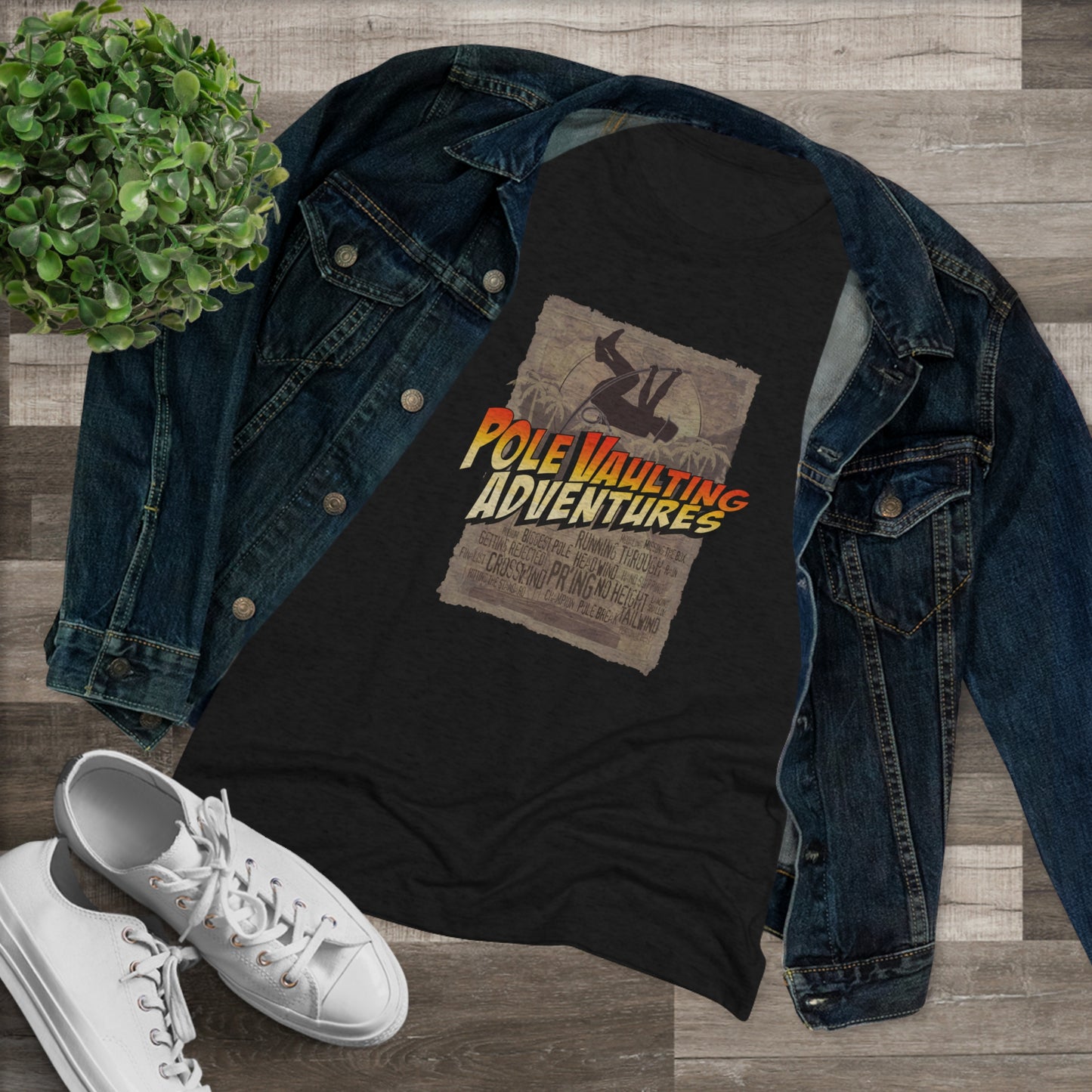 Pole Vaulting Adventure - Women's Tri-Blend Tee