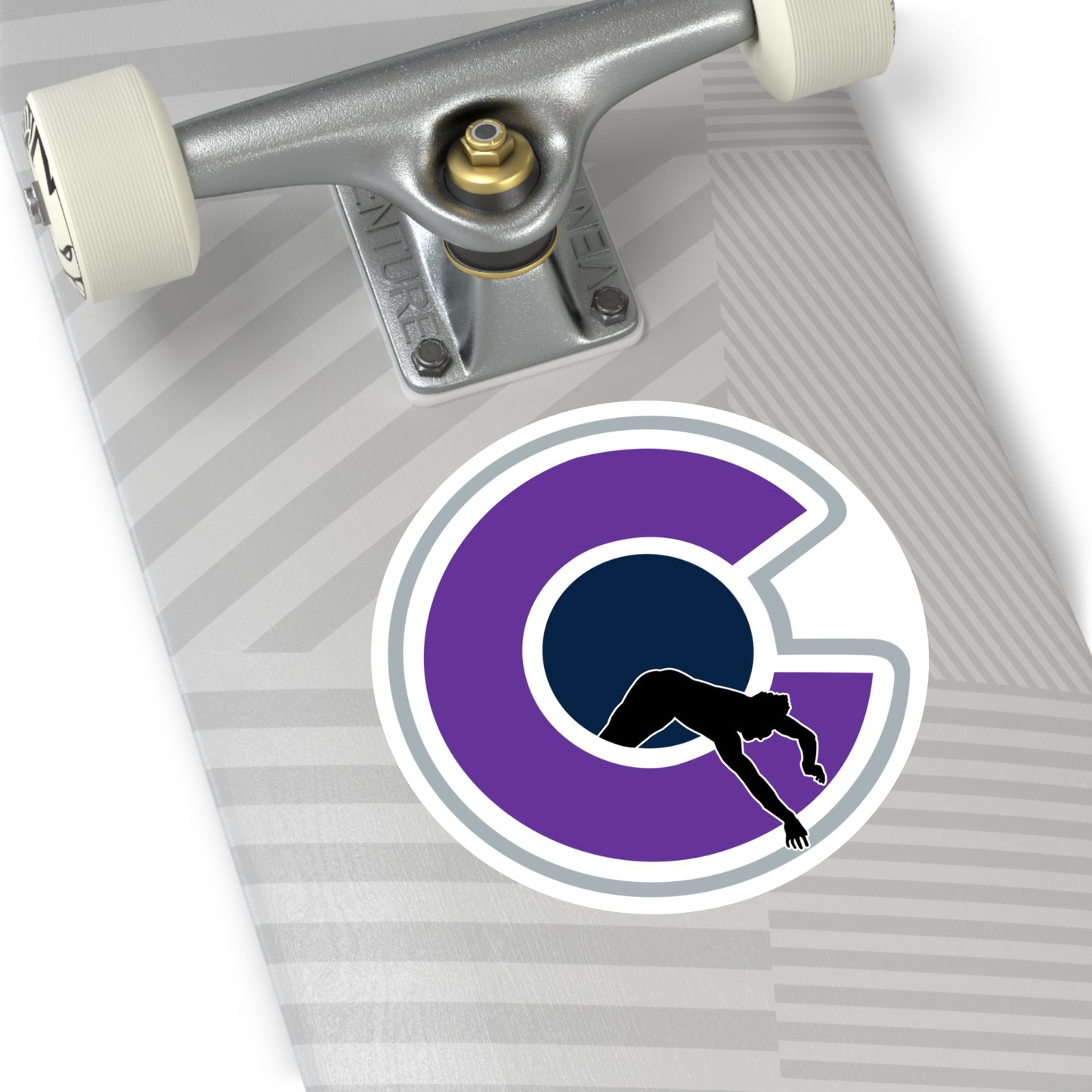 NOCO "C" White Round Vinyl Sticker