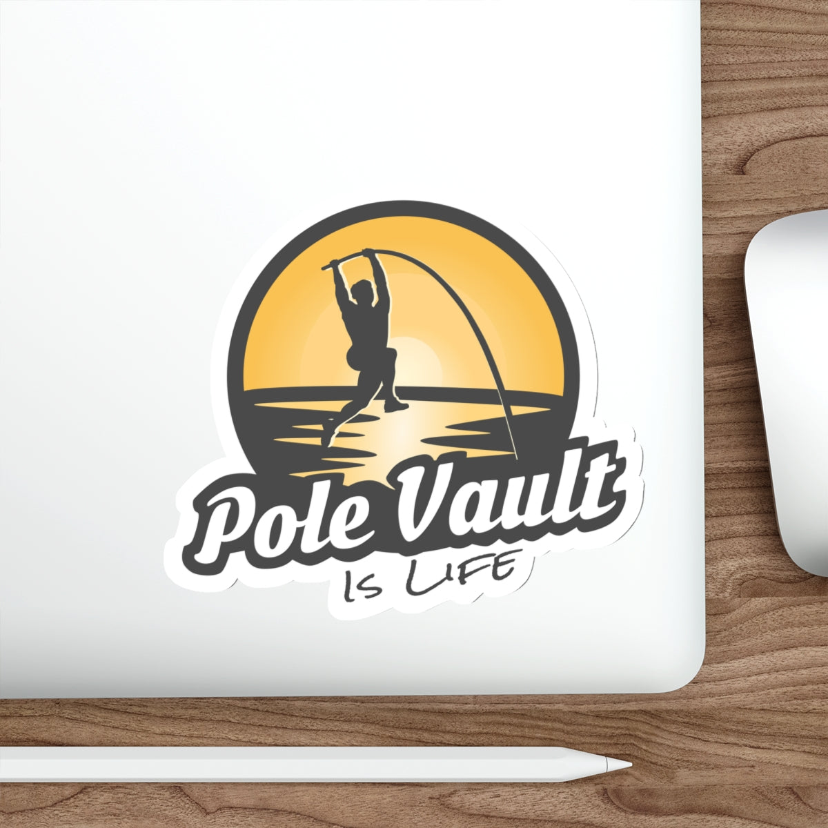 Pole Vault is Life Guy - Die-Cut Sticker