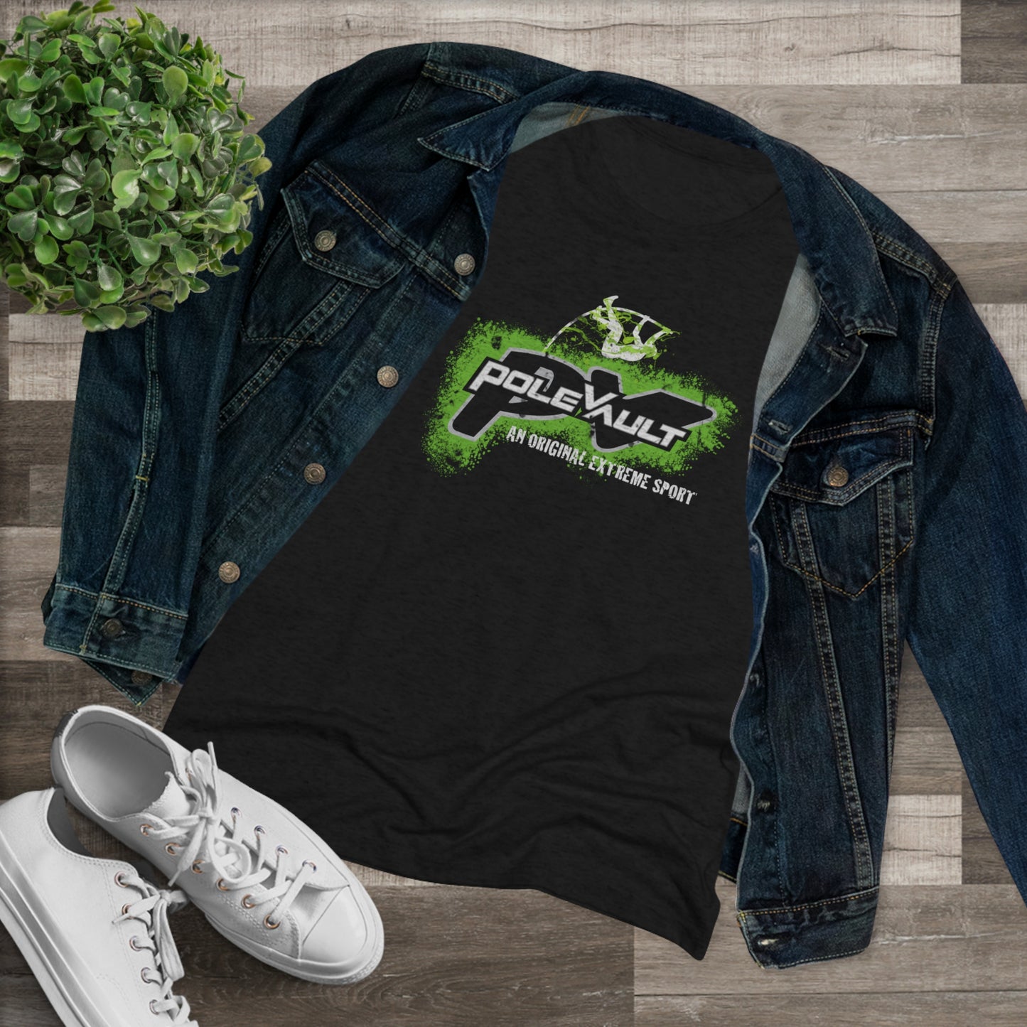 Pole Vault, Original Extreme Sport - Women's Tri-Blend Tee
