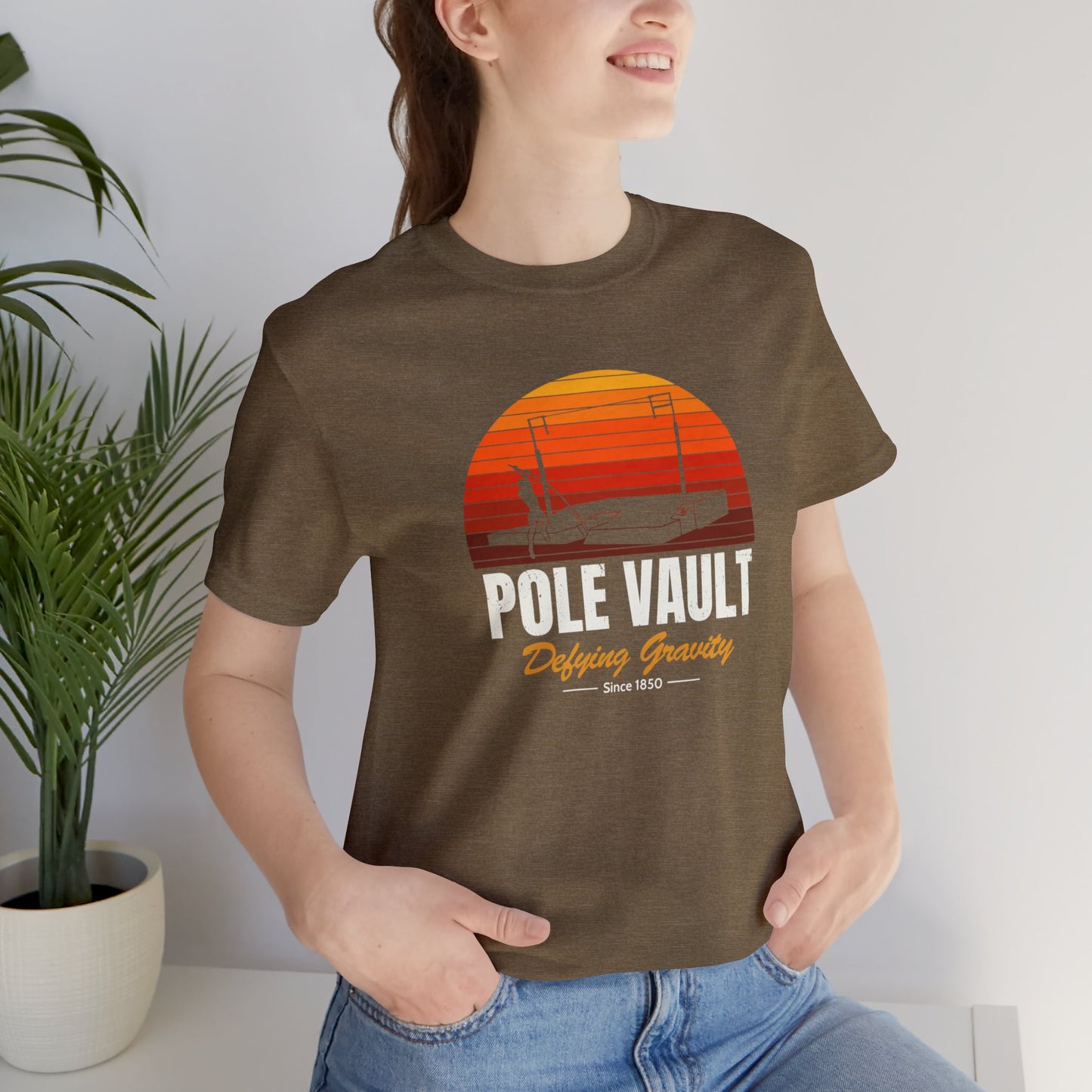 Pole Vault Defying Gravity - Deluxe Tee
