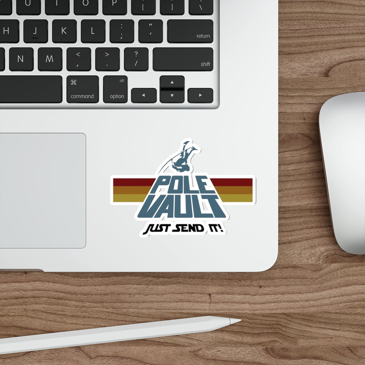 Pole Vault Just Send It - Die-Cut Sticker