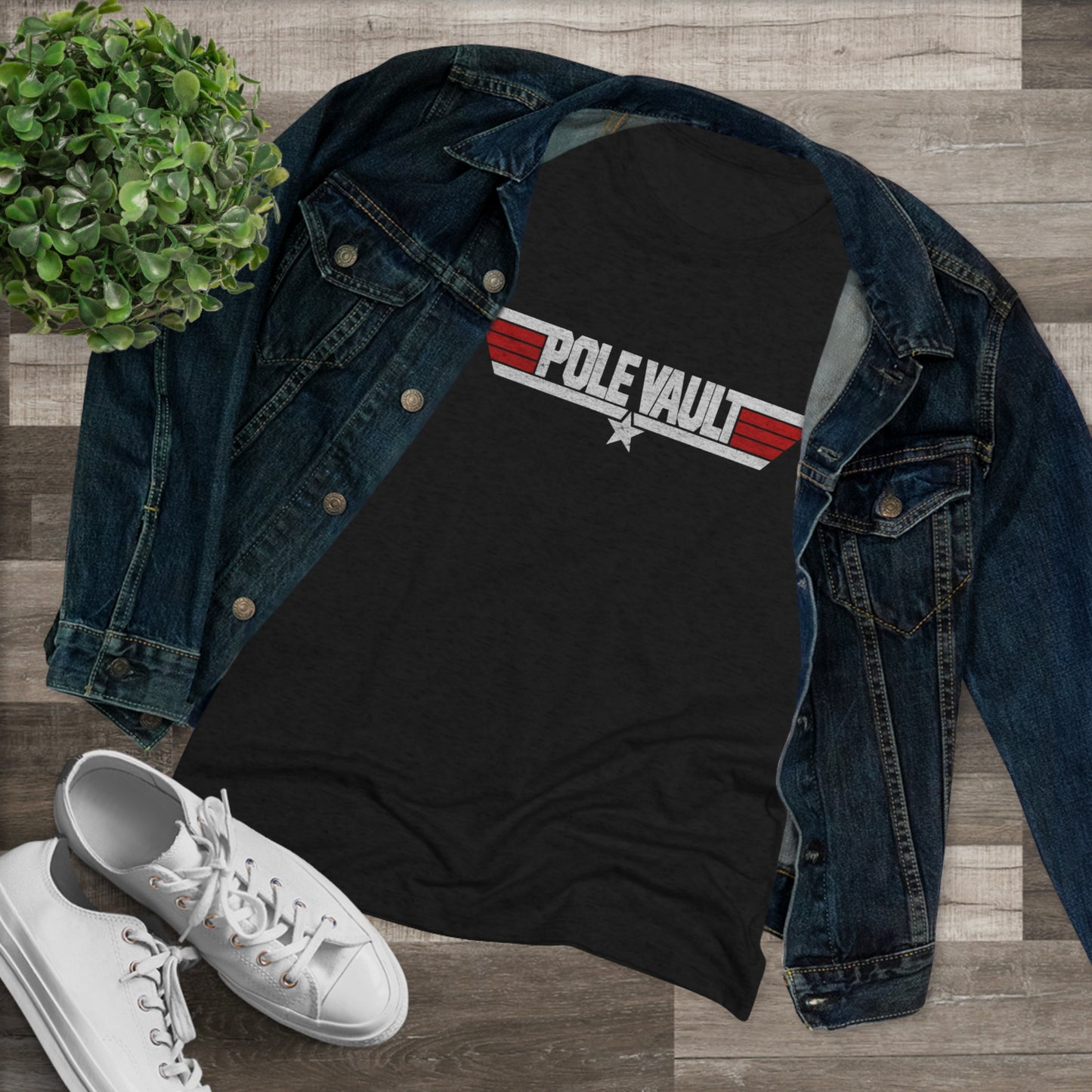 Top Pole Vault - Women's Tri-Blend Tee