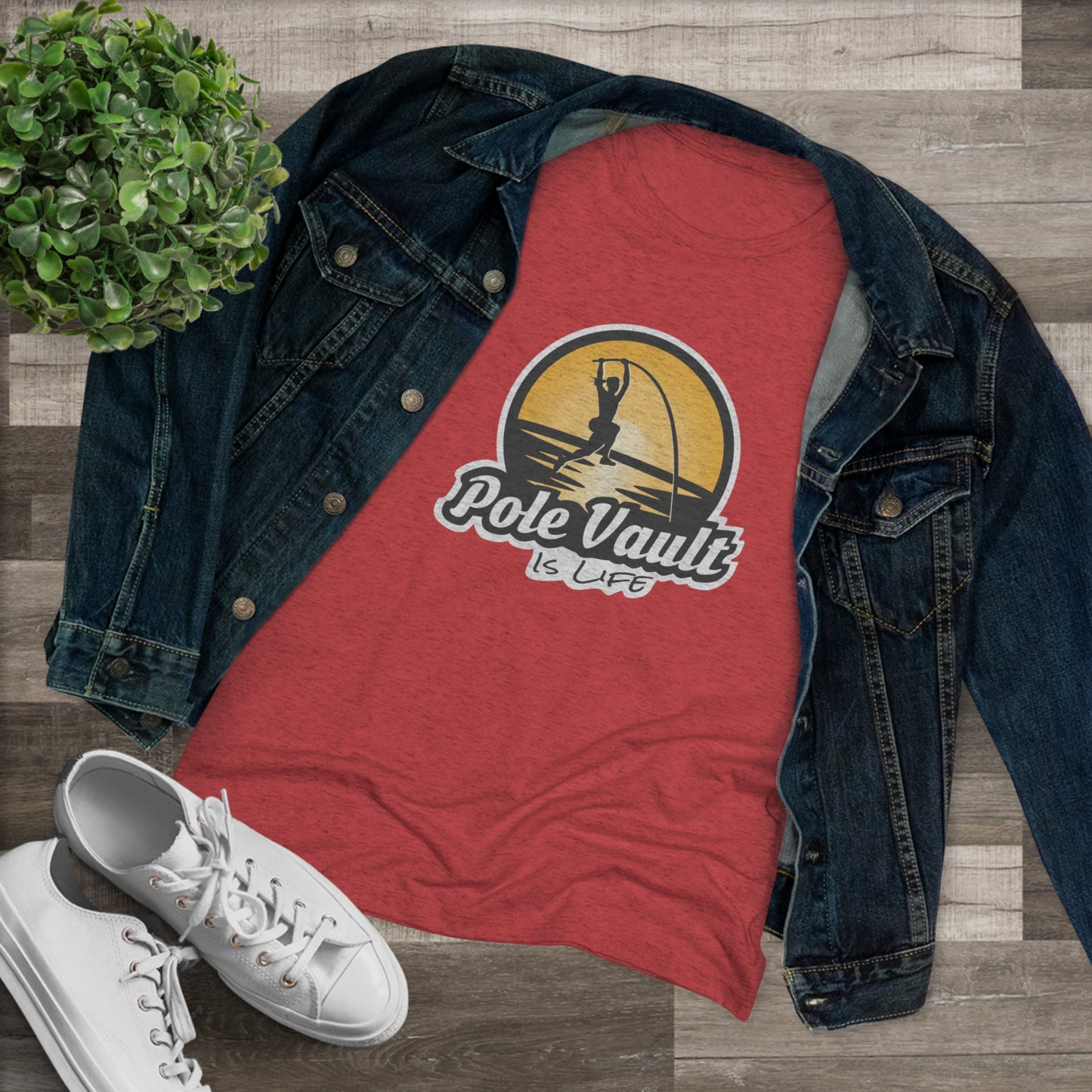 Pole Vault is Life Girl - Women's Tri-Blend Tee
