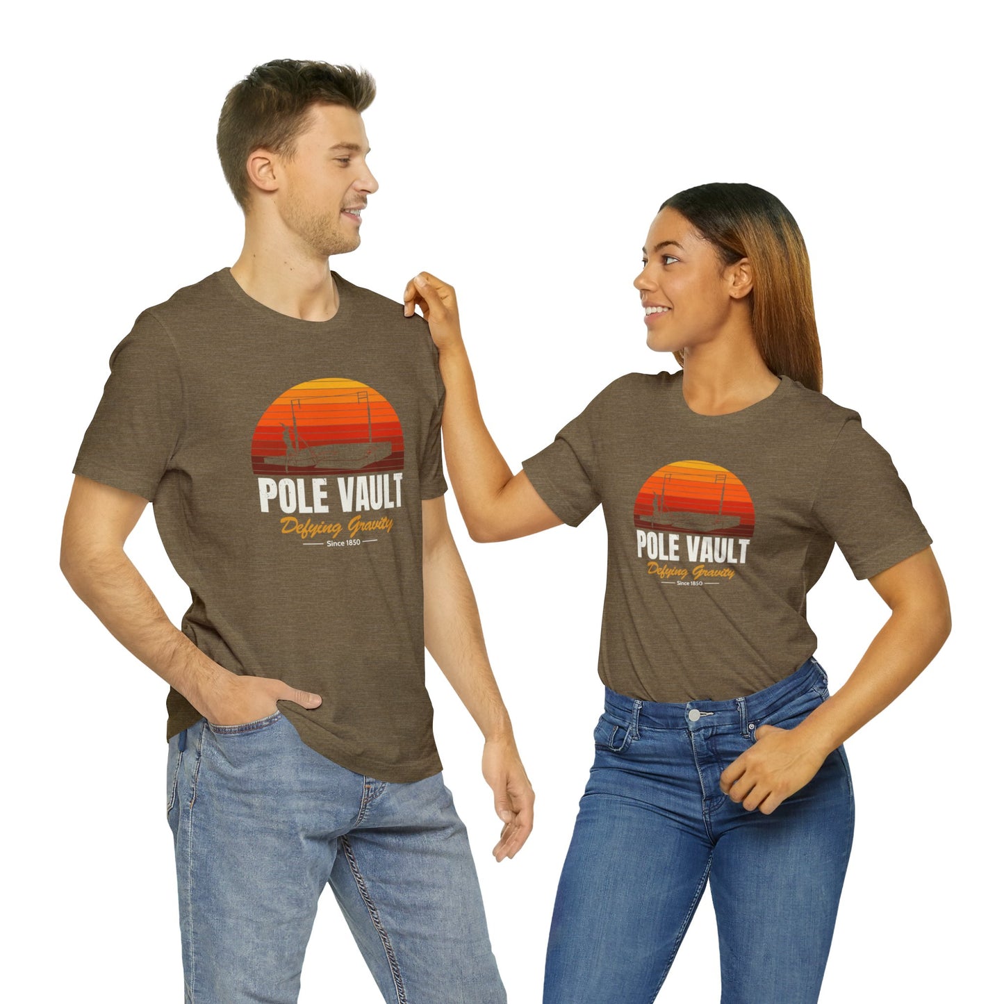 Pole Vault Defying Gravity - Deluxe Tee