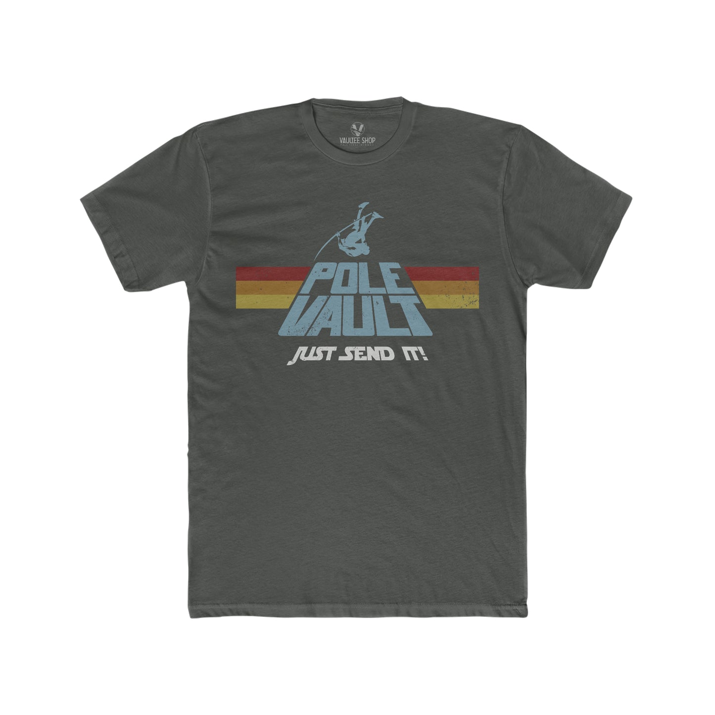 Pole Vault Just Send It Guy - Premium Fit Tee