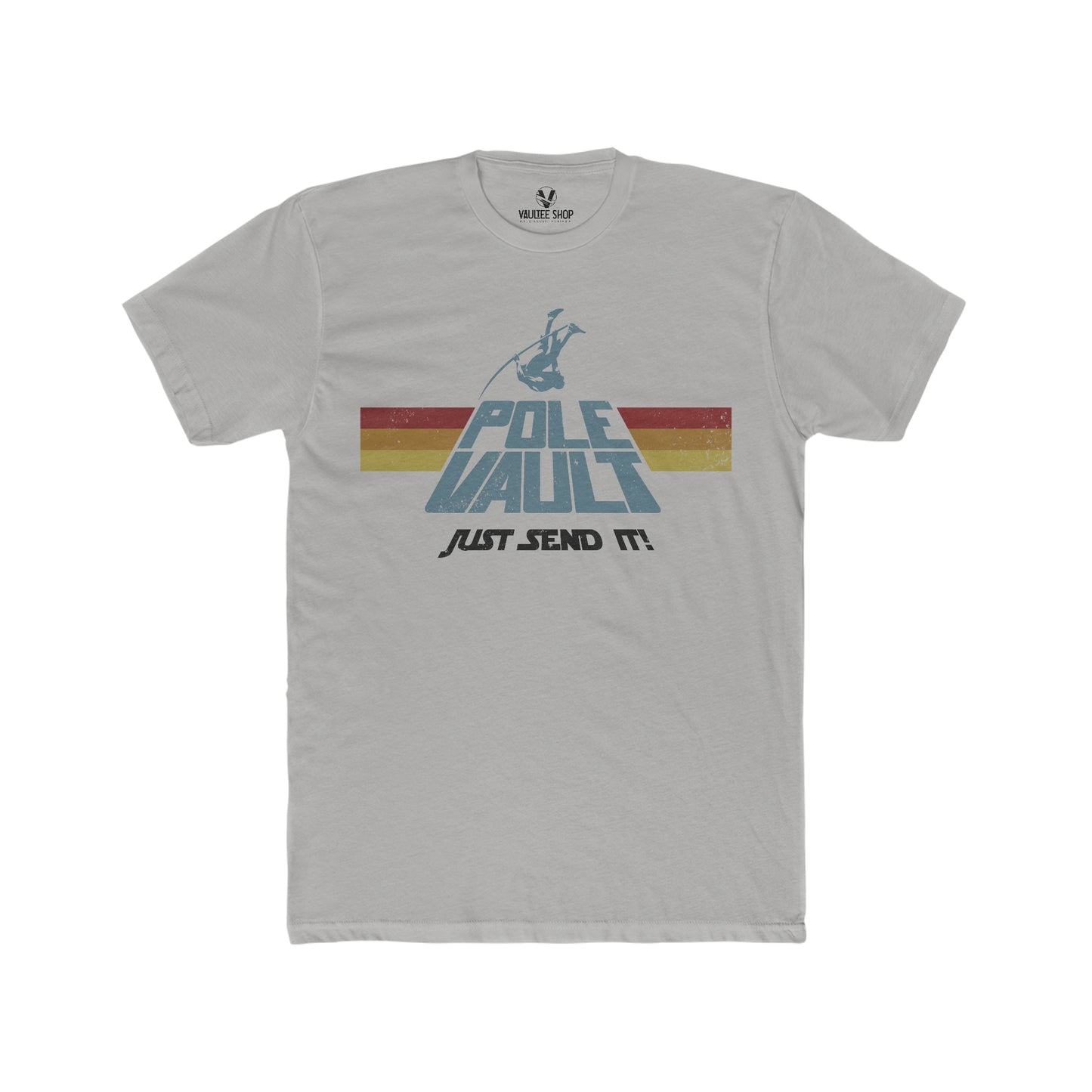 Pole Vault Just Send It Guy - Premium Fit Tee