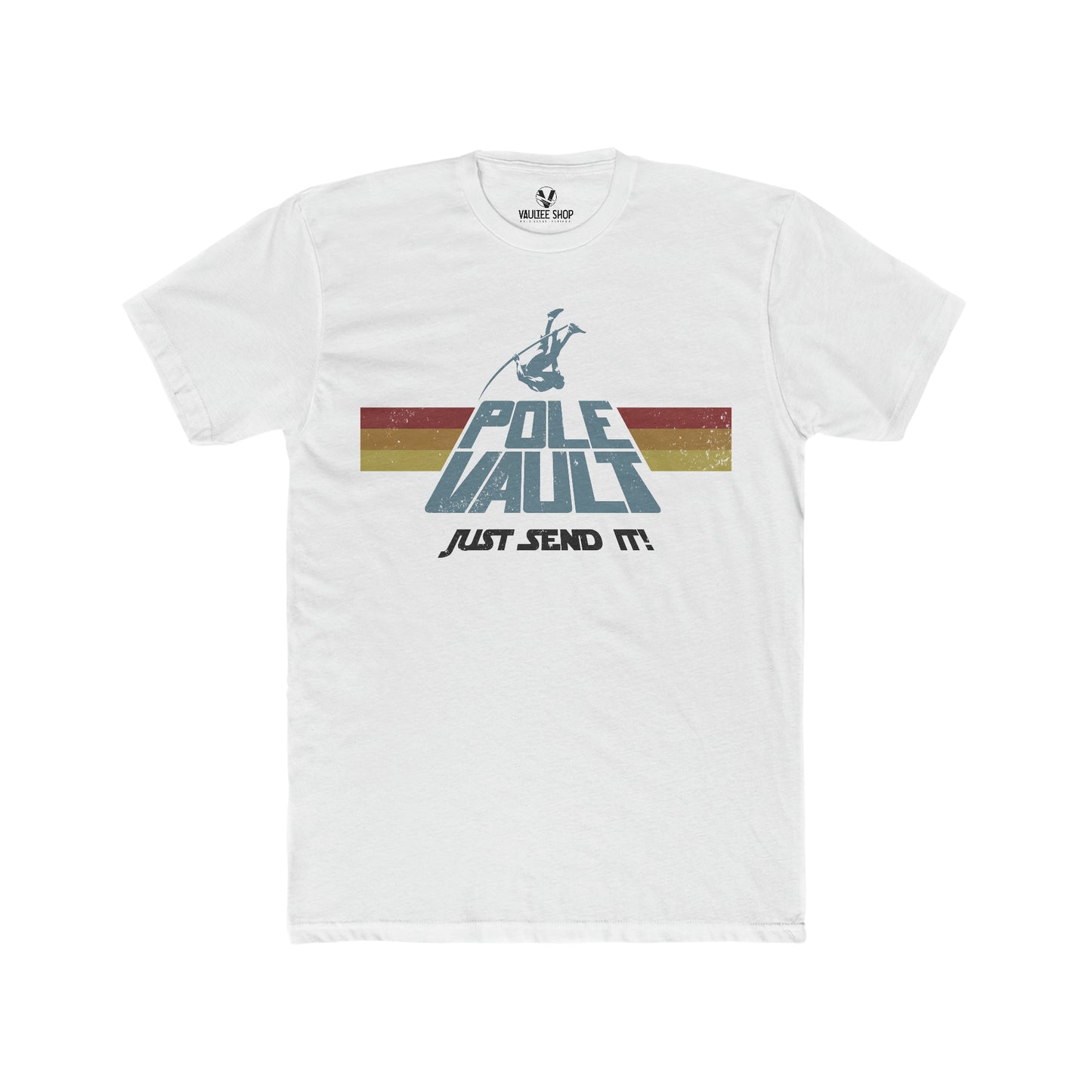 Pole Vault Just Send It Guy - Premium Fit Tee