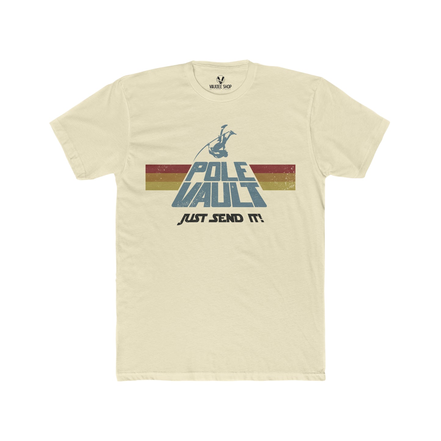 Pole Vault Just Send It Guy - Premium Fit Tee
