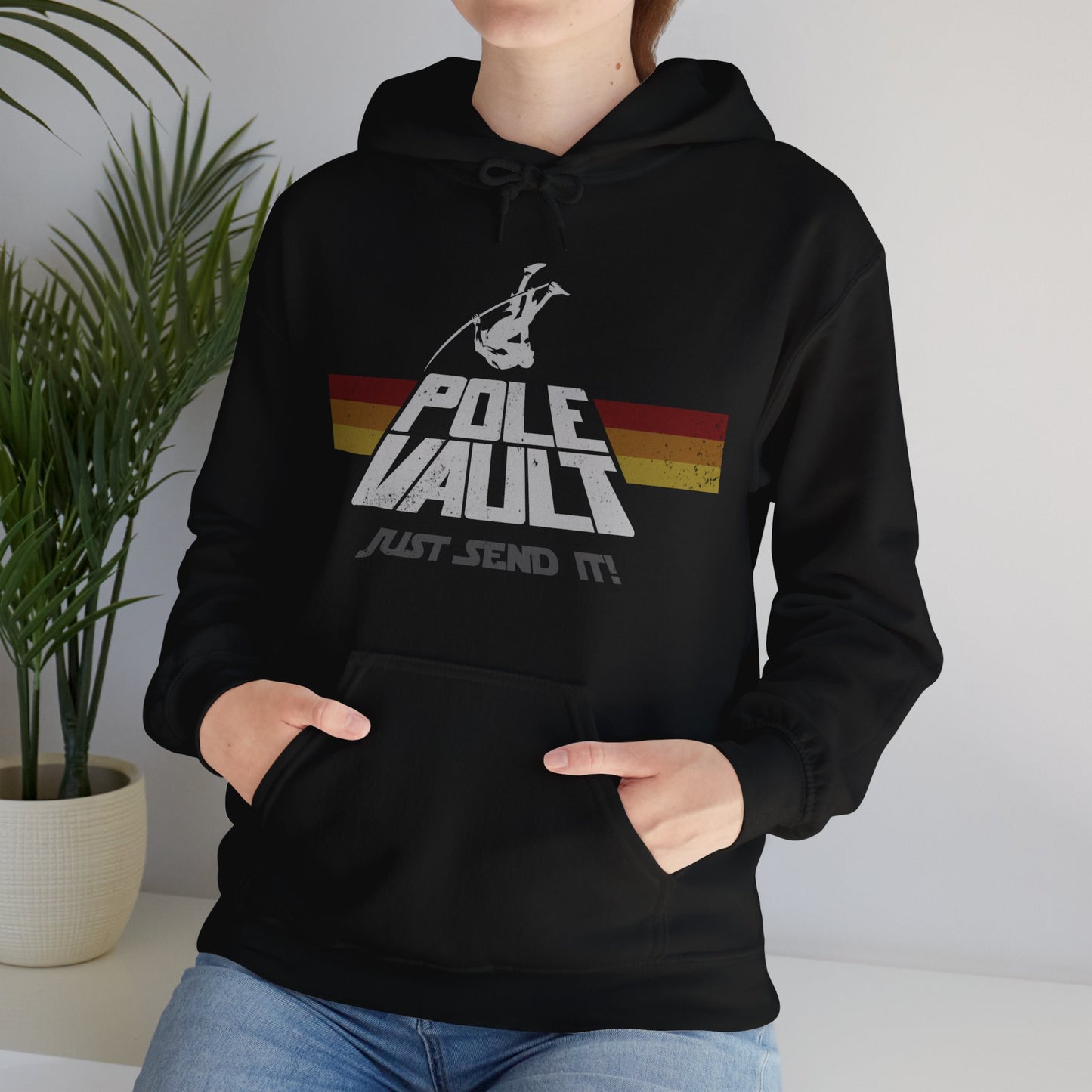Pole Vault Just Send It Guy - Hoodie