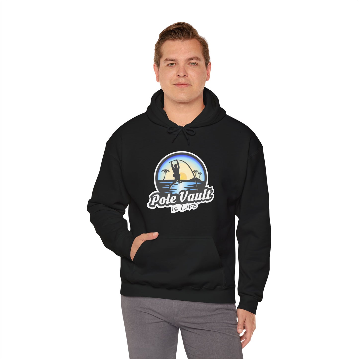 Beach Pole Vault is Life Guy - Hoodie