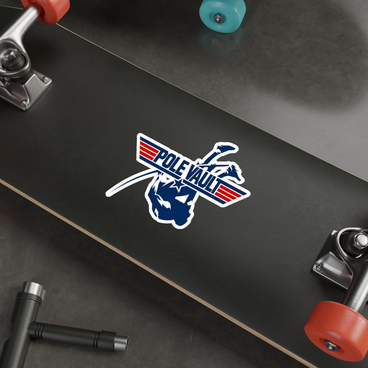 Top Pole Vault Vaulter - Die-Cut Sticker
