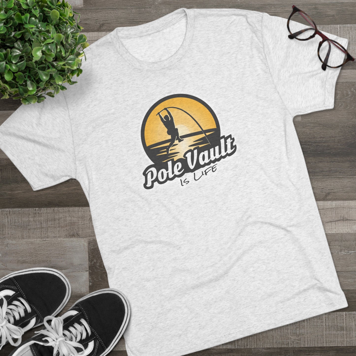 Pole Vault is Life Guy - Tri-Blend Tee