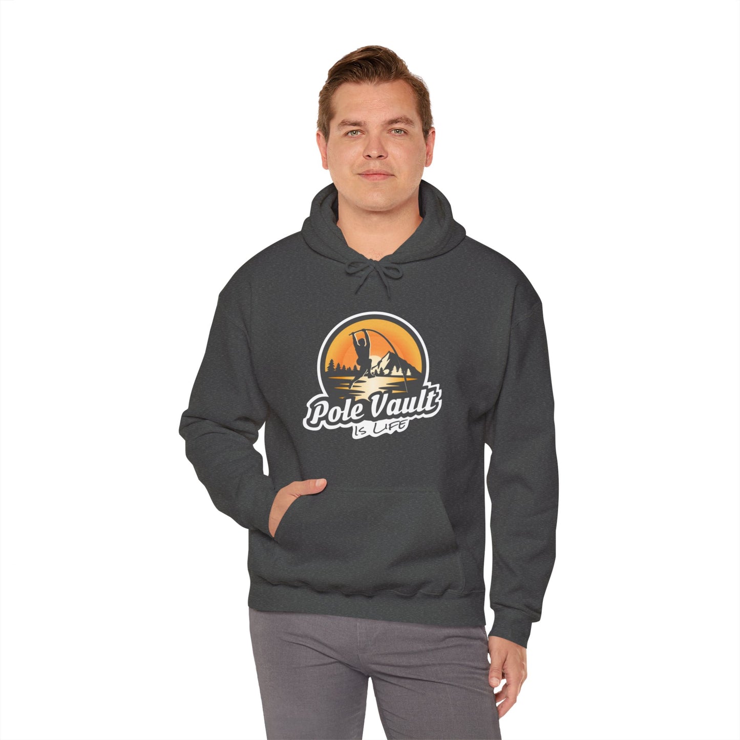 Mountain Pole Vault is Life Guy - Hoodie