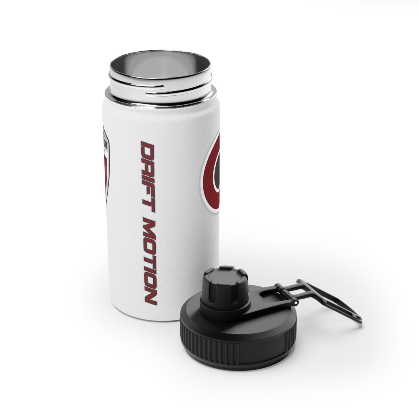 Drift Motion Stainless Steel Water Bottle, Sports Lid