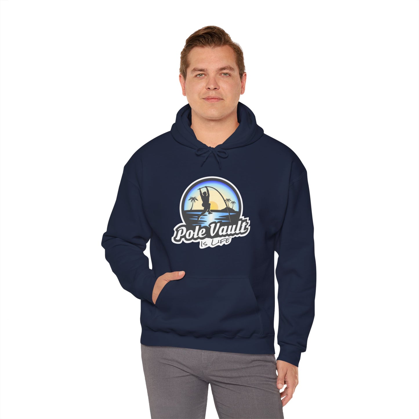 Beach Pole Vault is Life Guy - Hoodie