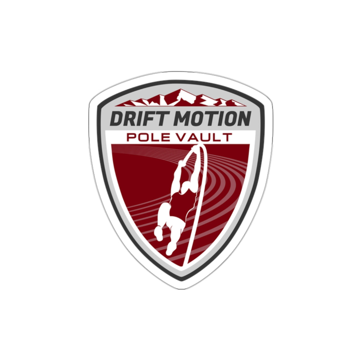 DMAC Pole Vault Crest Die-Cut Sticker