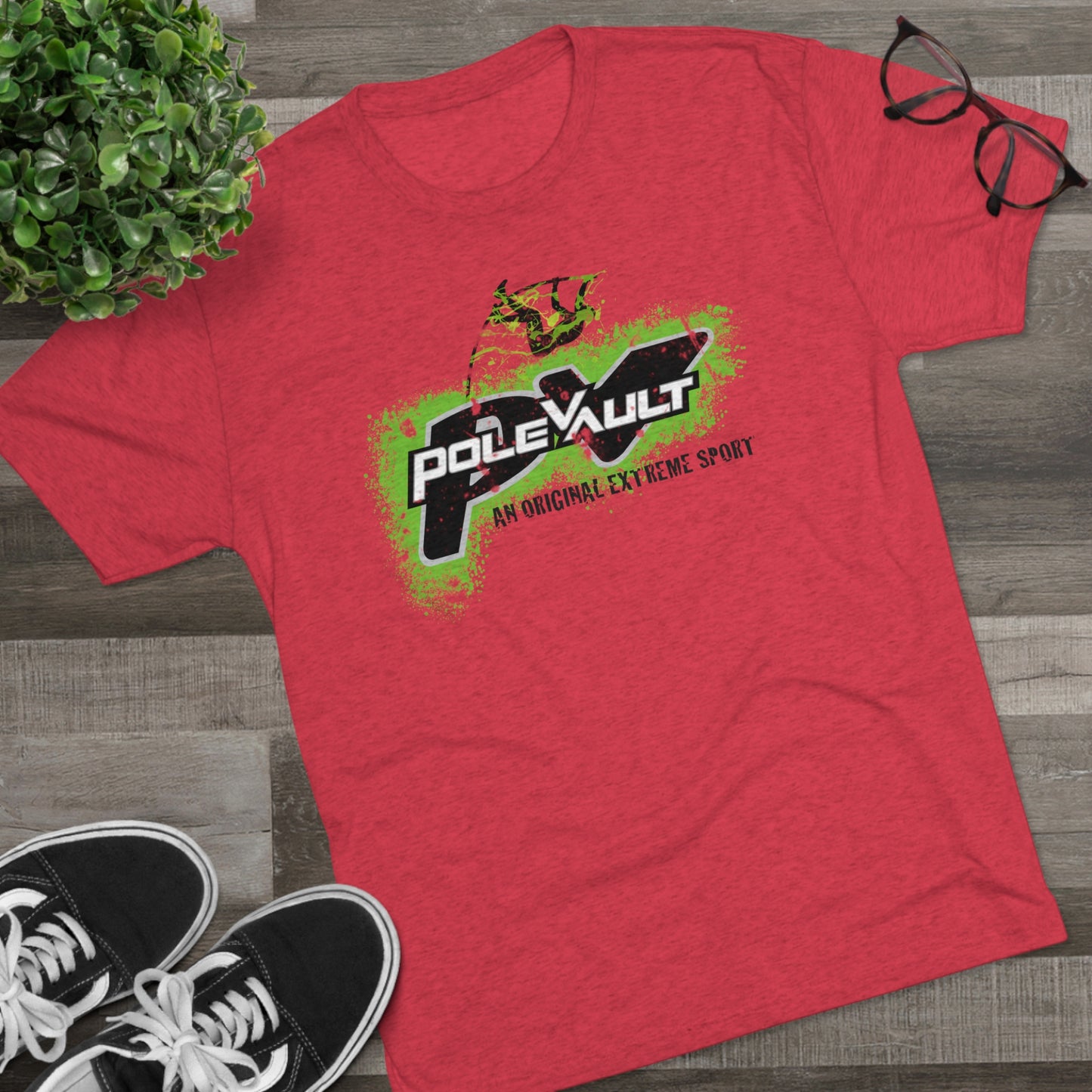 Pole Vault, An Original Extreme Sport - Tri-Blend Tee
