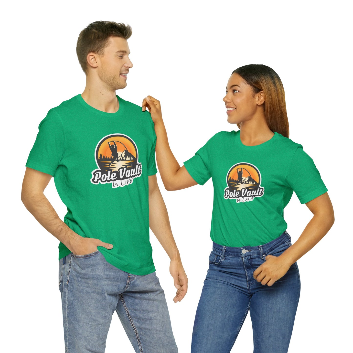 Mountain Pole Vault is Life Guy - Deluxe Tee
