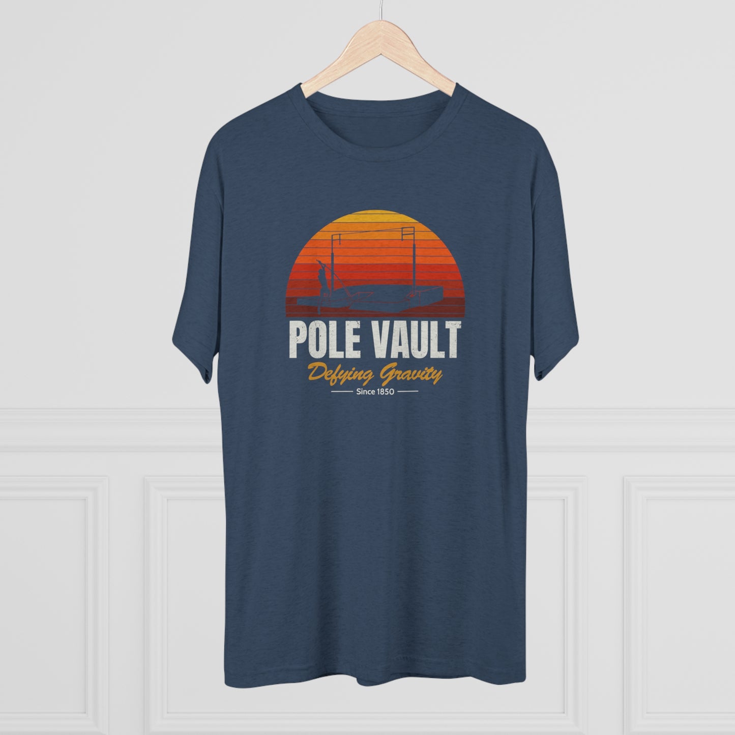 Pole Vault Defying Gravity - Tri-Blend Tee