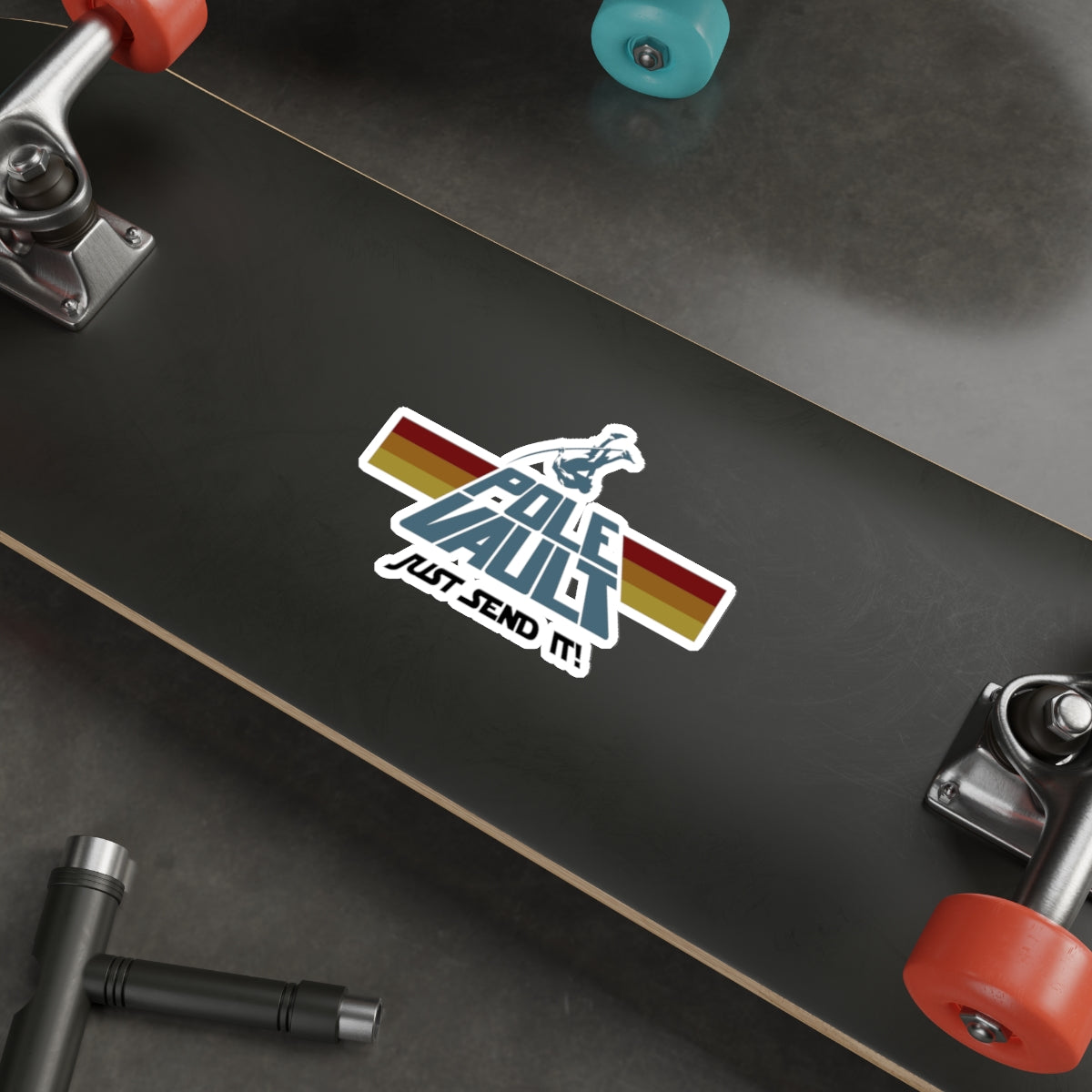 Pole Vault Just Send It - Die-Cut Sticker