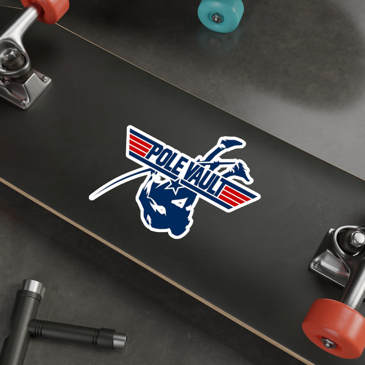 Top Pole Vault Vaulter - Die-Cut Sticker