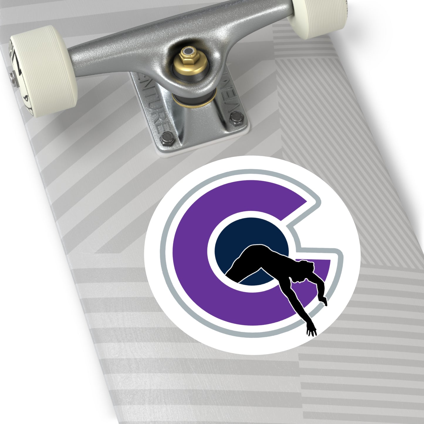 NOCO "C" White Round Vinyl Sticker