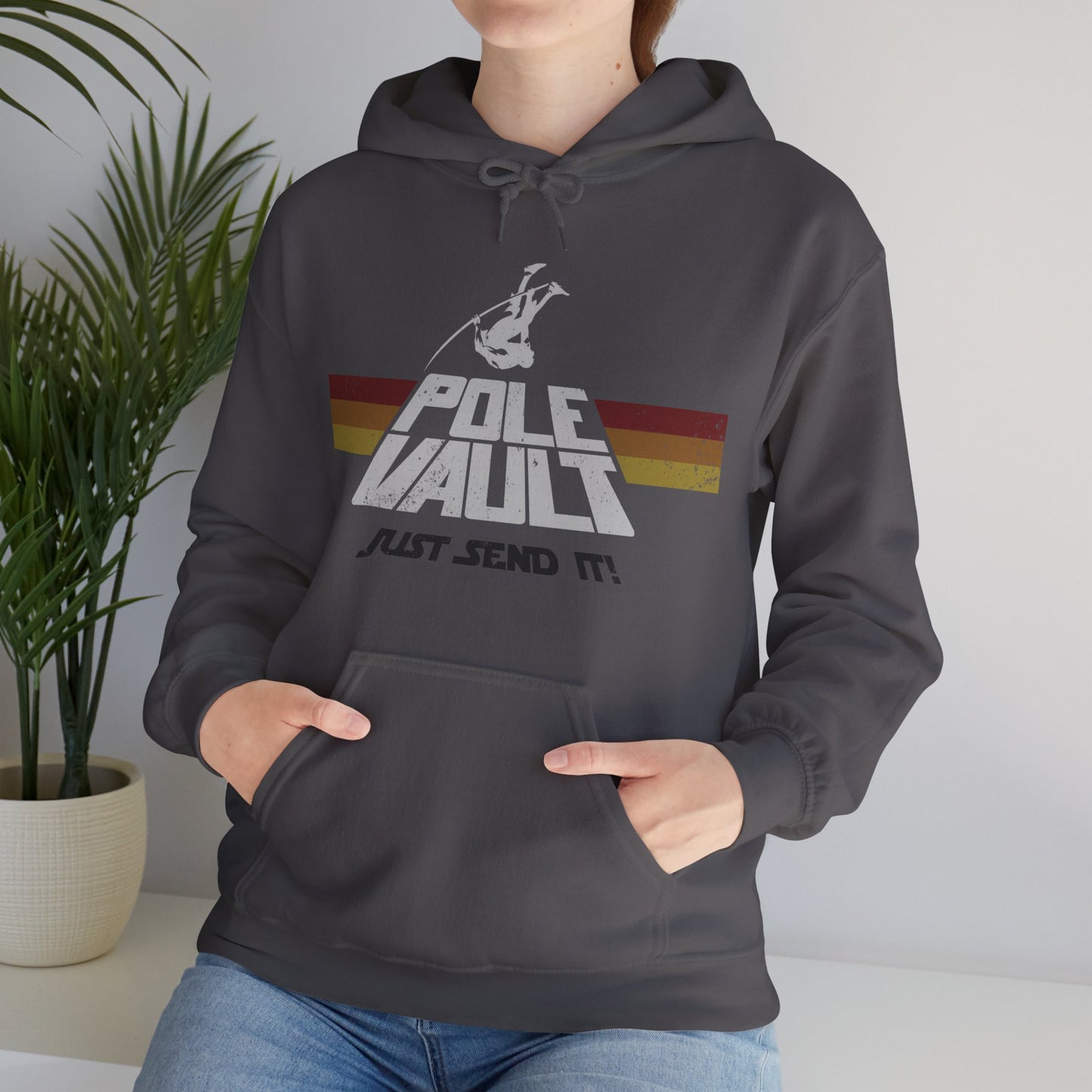 Pole Vault Just Send It Guy - Hoodie