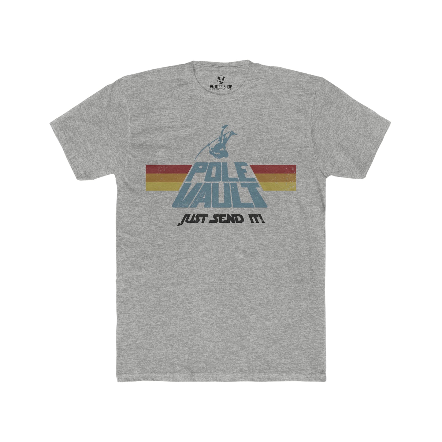 Pole Vault Just Send It Guy - Premium Fit Tee