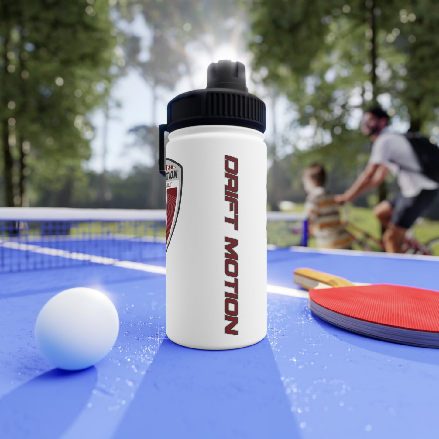 Drift Motion Stainless Steel Water Bottle, Sports Lid