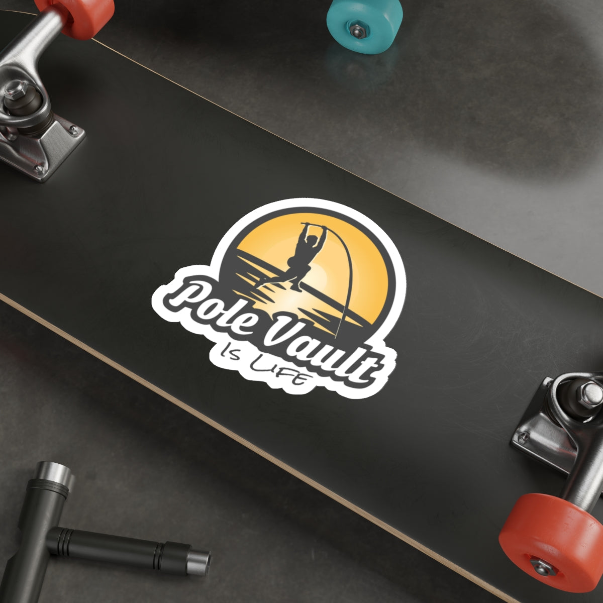 Pole Vault is Life Guy - Die-Cut Sticker