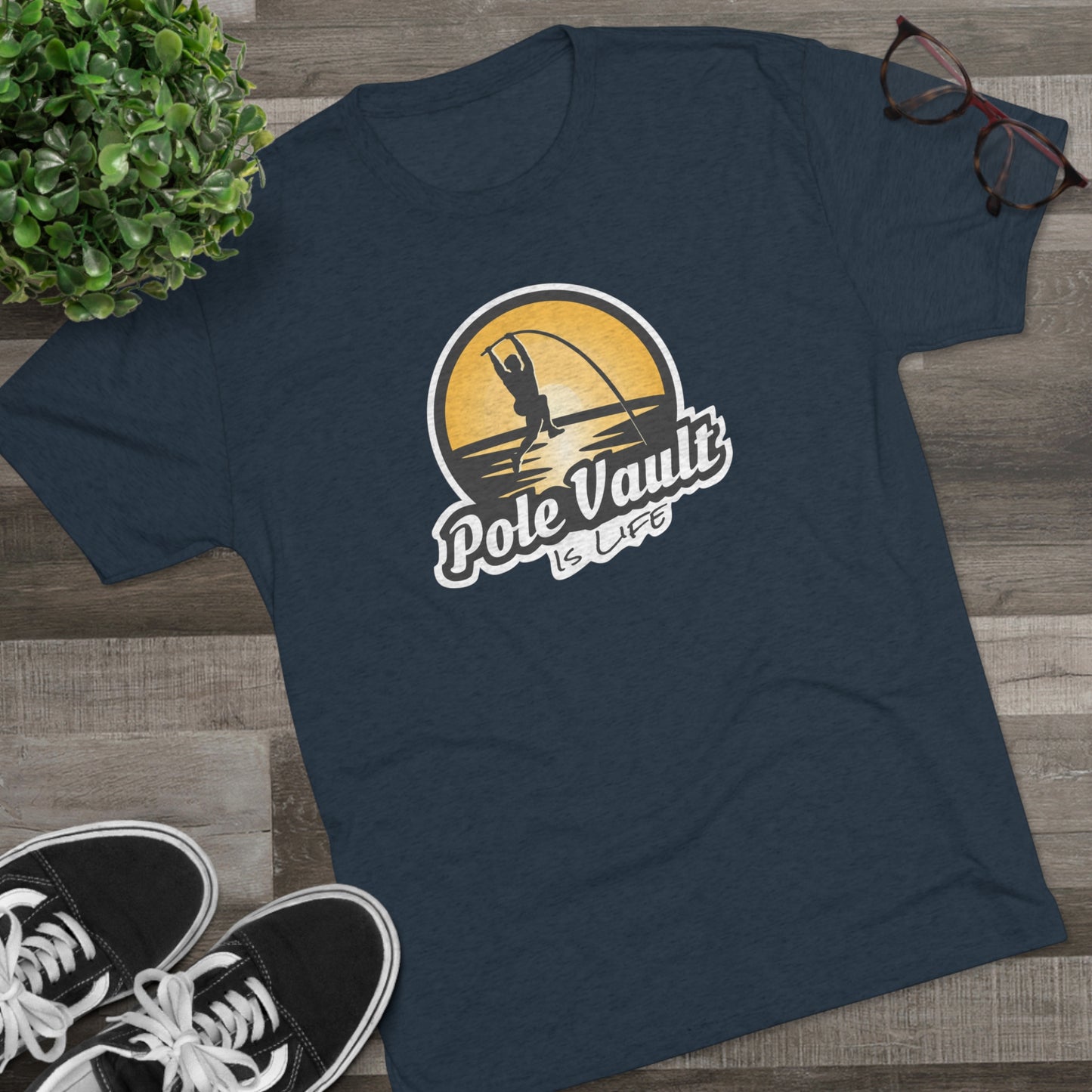 Pole Vault is Life Guy - Tri-Blend Tee