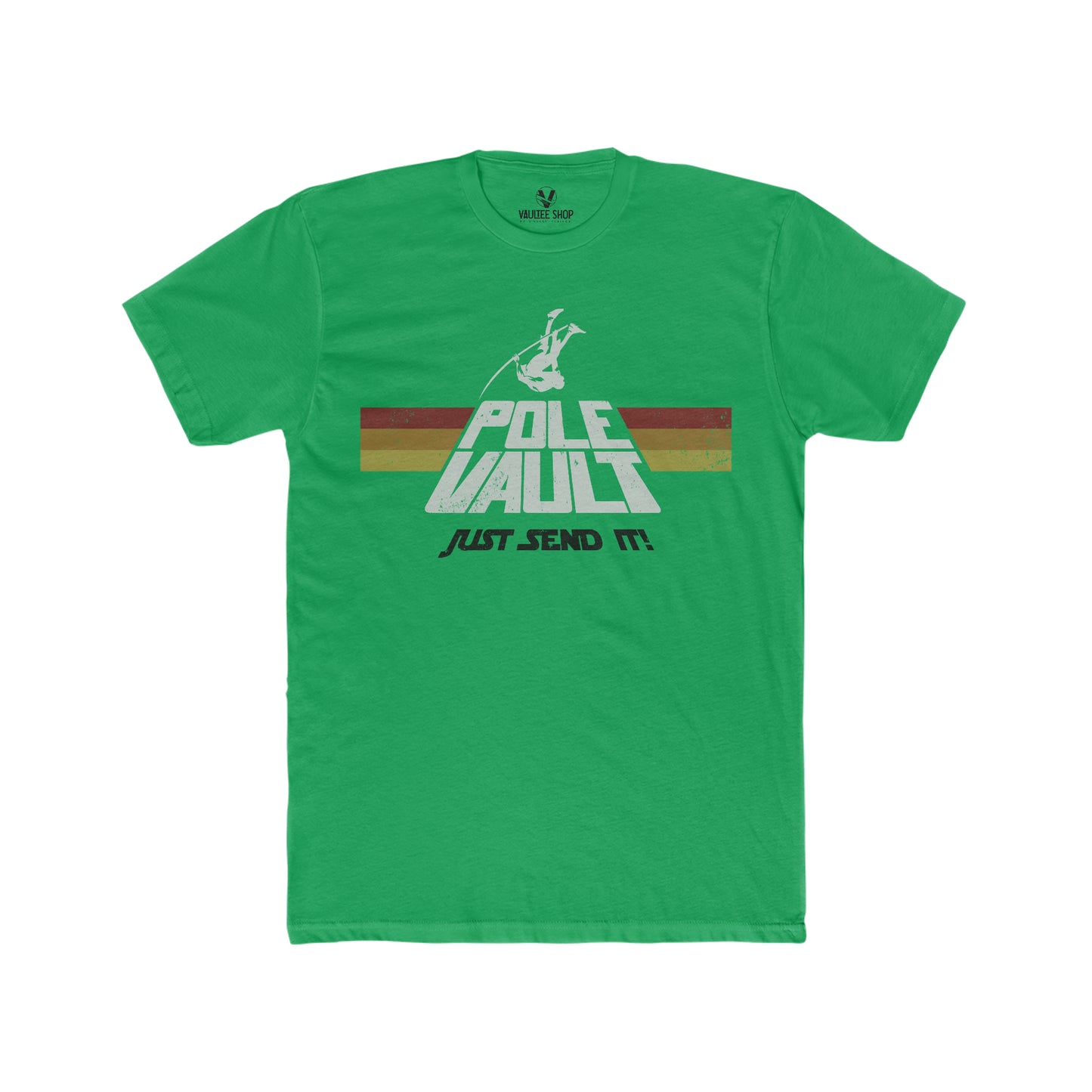 Pole Vault Just Send It Guy - Premium Fit Tee