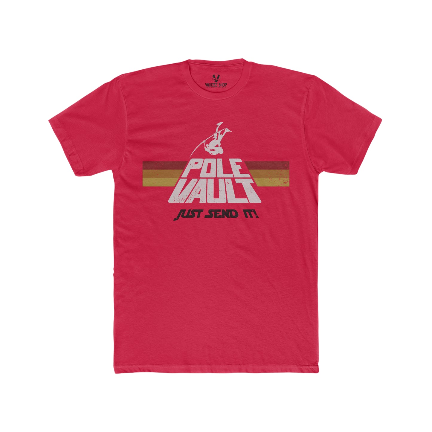 Pole Vault Just Send It Guy - Premium Fit Tee