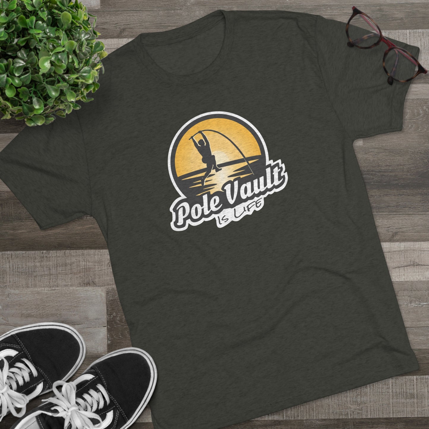 Pole Vault is Life Guy - Tri-Blend Tee