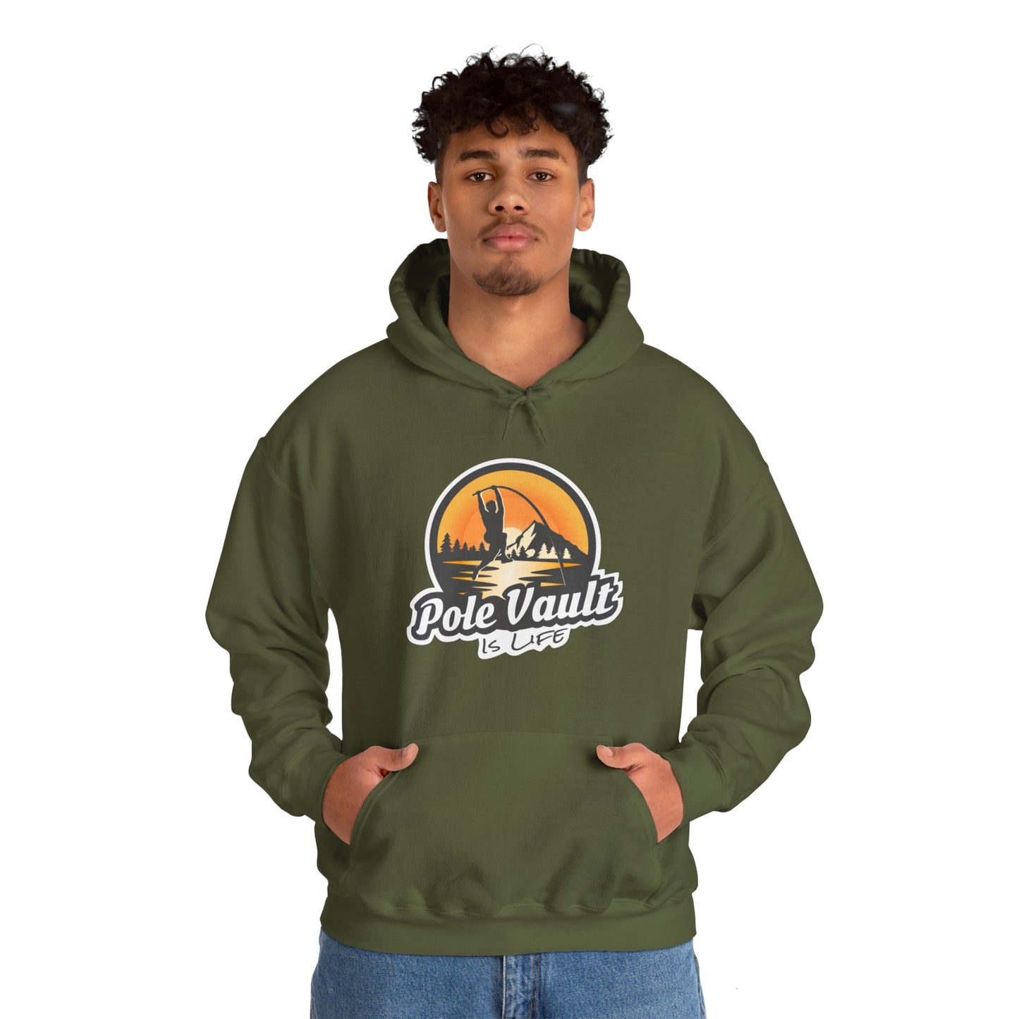 Mountain Pole Vault is Life Guy - Hoodie