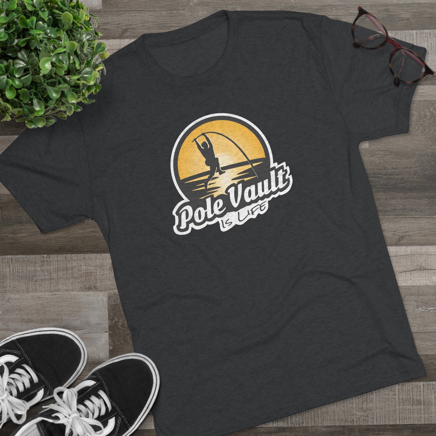 Pole Vault is Life Guy - Tri-Blend Tee