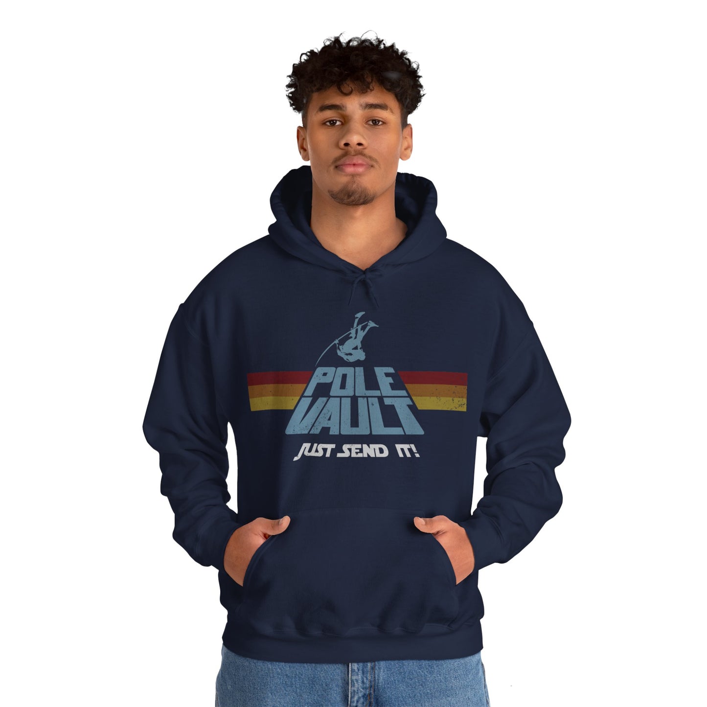 Pole Vault Just Send It Guy - Hoodie
