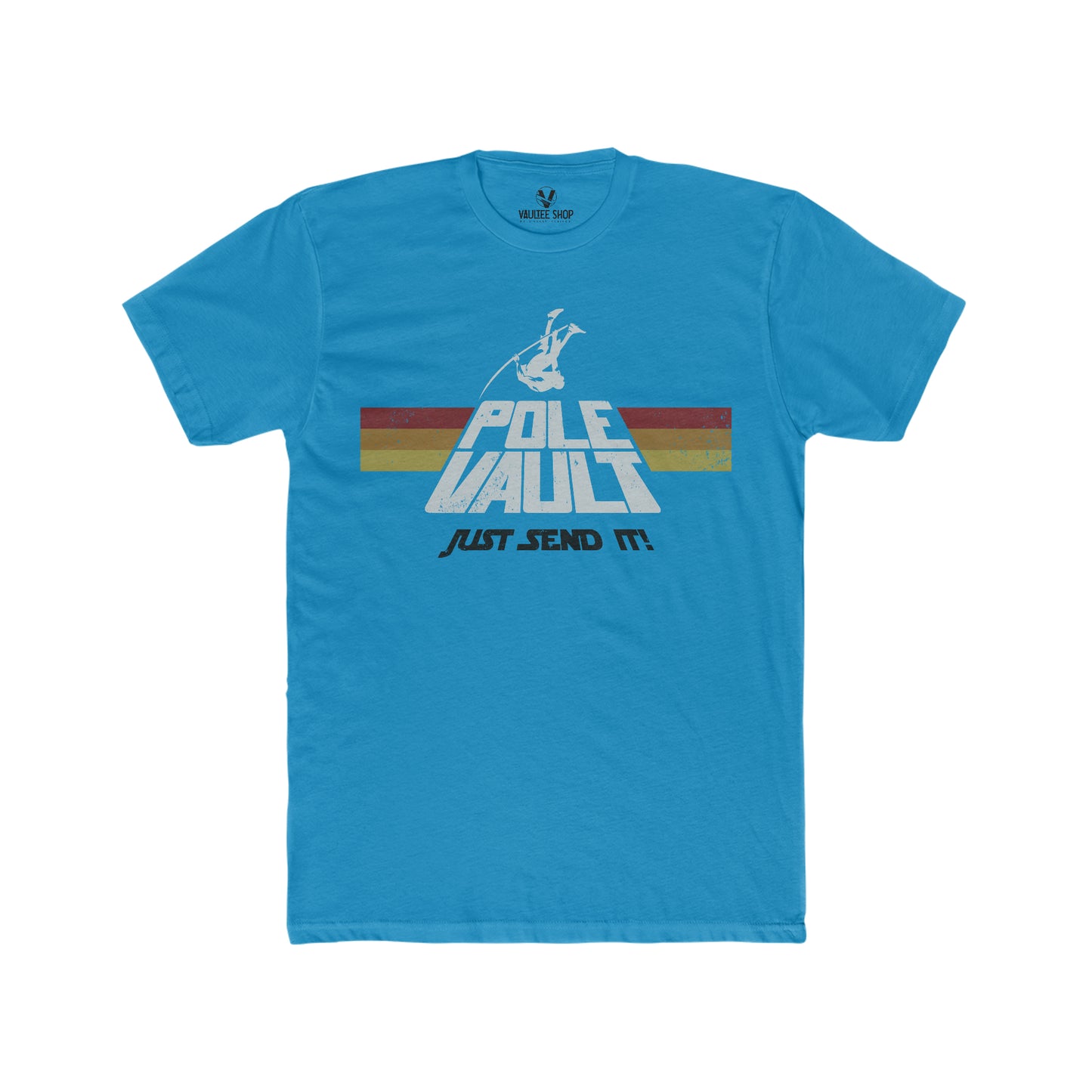 Pole Vault Just Send It Guy - Premium Fit Tee