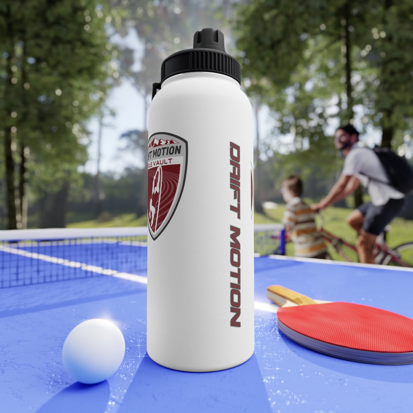 Drift Motion Stainless Steel Water Bottle, Sports Lid